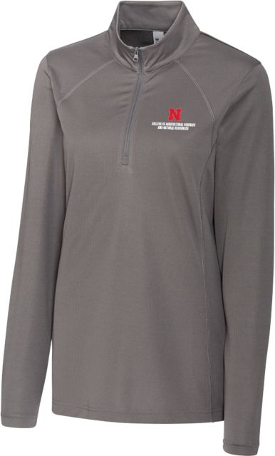 Nebraska Clique Womens Ice Pique Titan Half Zip N College of Ag Sciences and Natural Resources Stacked - ONLINE ONLY