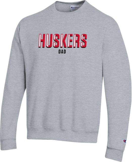 Nebraska Champion Fleece Crew Huskers Dad - ONLINE ONLY