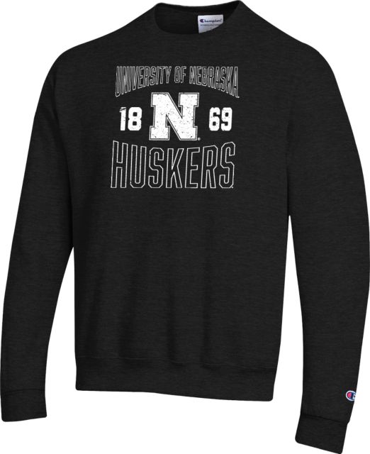 Nebraska Champion Fleece Crew Huskers Dad - ONLINE ONLY