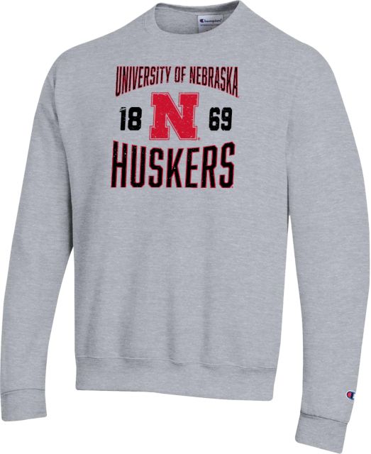 Nebraska Champion Fleece Crew Huskers Dad - ONLINE ONLY