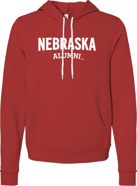 Nebraska Bella + Canvas Fleece Hood Nebraska Alumni - ONLINE ONLY