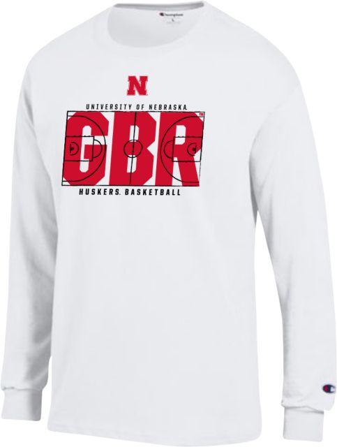 Nebraska Champion Long Sleeve T Shirt Huskers Basketball ONLINE