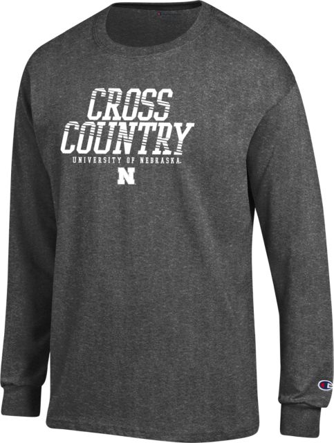 Nebraska Champion Long Sleeve T Shirt Huskers Cross Country - ONLINE ONLY