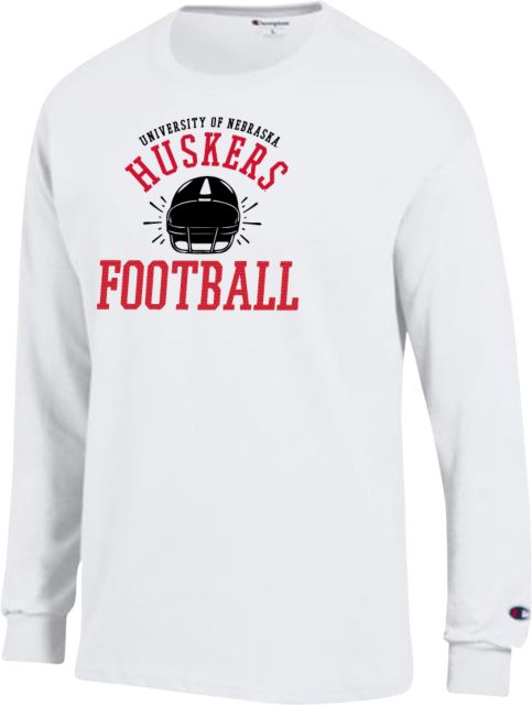 Nebraska Champion Long Sleeve T Shirt Huskers Football - ONLINE ONLY