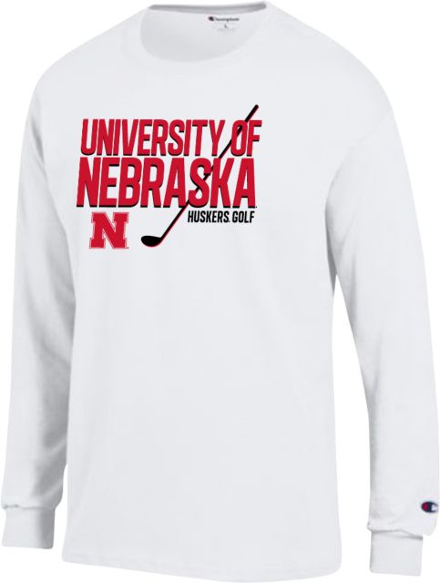 Nebraska Champion Long Sleeve T Shirt Huskers Golf - ONLINE ONLY