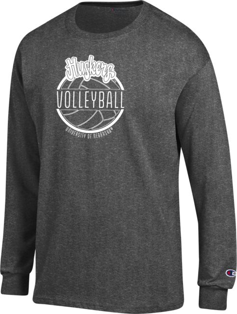 Nebraska Champion Long Sleeve T Shirt Huskers Volleyball - ONLINE ONLY