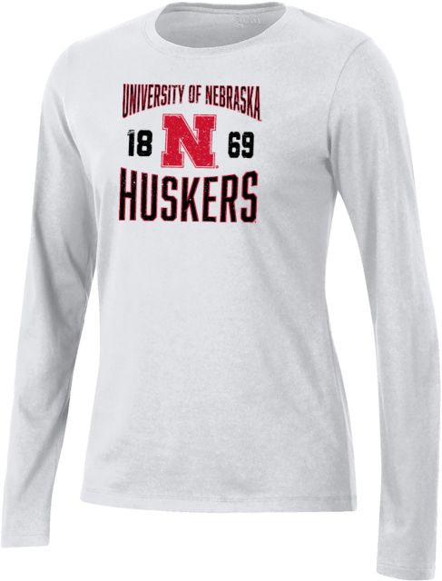 Nebraska Gear Womens Long Sleeve Tee Huskers Dad - ONLINE ONLY
