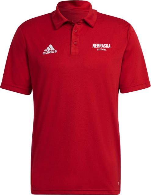 Nebraska Adidas Entrada Polo Nebraska Alumni ONLINE ONLY University of Nebraska Lincoln