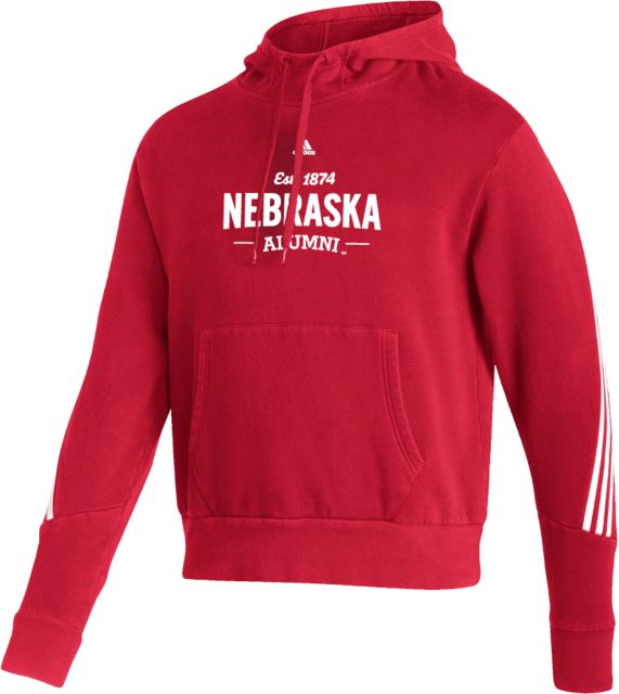 Nebraska Adidas Pullover Hood Nebraska Alumni - ONLINE ONLY
