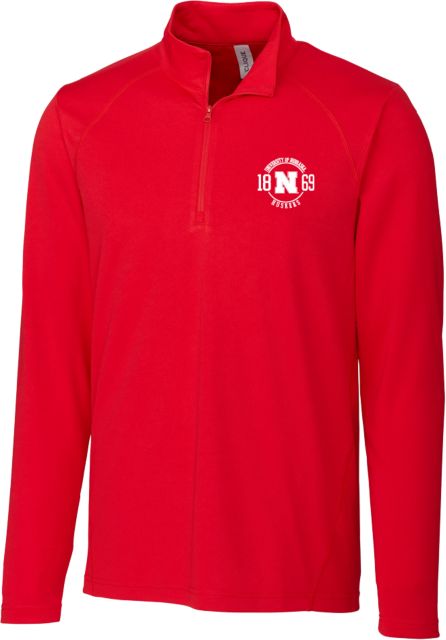 Nebraska Clique Ice Pique Half Zip Huskers Dad - ONLINE ONLY