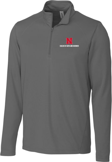 Nebraska Clique Ice Pique Titan Half Zip N College of Arts and Sciences Stacked - ONLINE ONLY