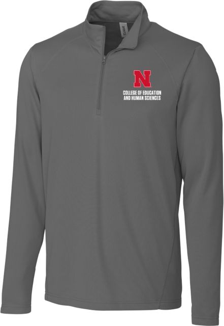 Nebraska Clique Ice Pique Titan Half Zip N College of Education and Human Sciences Stacked - ONLINE ONLY