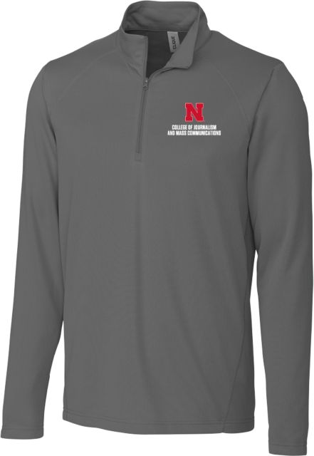 Nebraska Clique Ice Pique Titan Half Zip N College of Journalism and Mass Comm Stacked - ONLINE ONLY