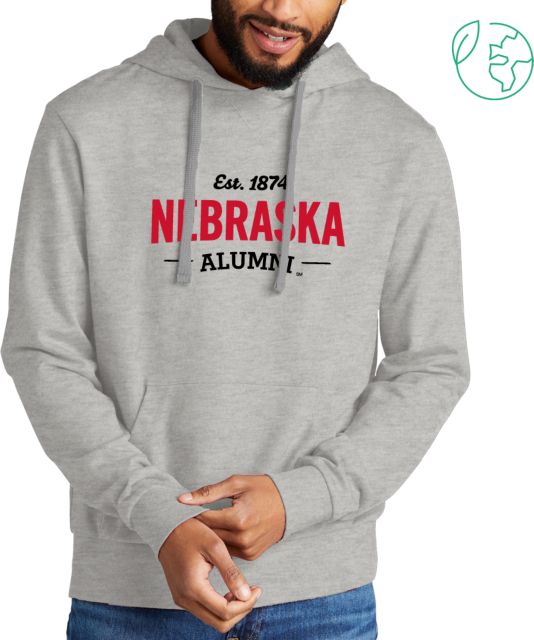 Nebraska Allmade Organic French Terry Pullover Hoodie Nebraska Alumni Est 1874 - ONLINE ONLY