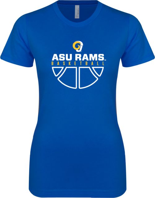 Angelo State Next Level Ladies SoftStyle Junior Fitted Tee Rams Basketball - ONLINE ONLY