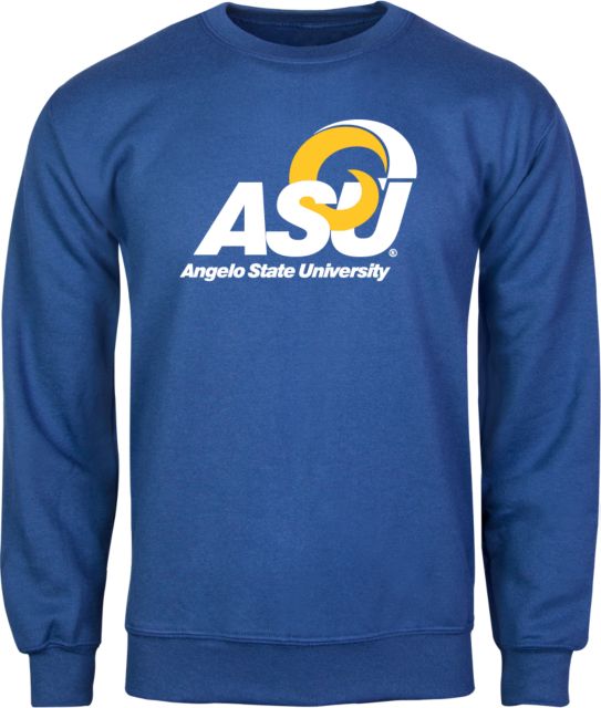 Angelo State Fleece Crew Primary Mark - ONLINE ONLY