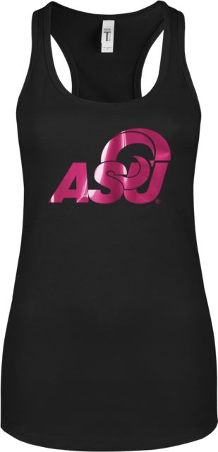 Angelo State Next Level Ladies Ideal Racerback Tank ASU Logo  Foil - ONLINE ONLY