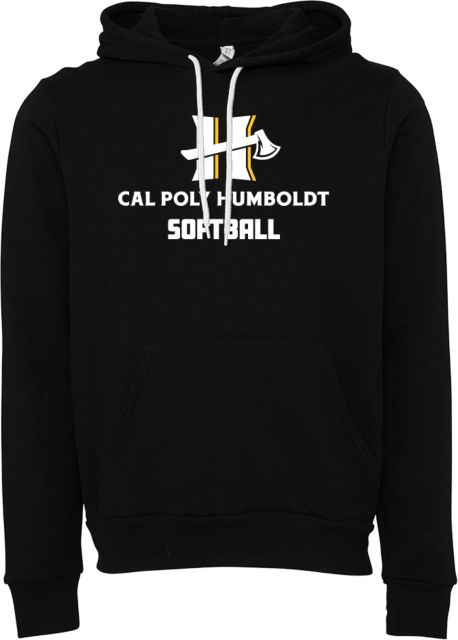 Humboldt Bella + Canvas Fleece Hood Cal Poly Humboldt Softball - ONLINE ONLY