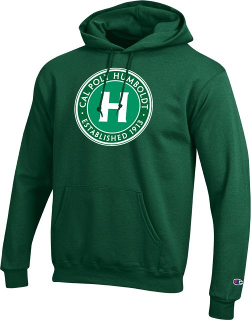 Humboldt Champion Fleece Hoodie Cal Poly Humboldt Seal ONLINE