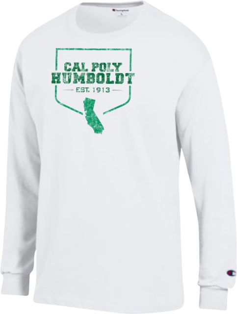 Humboldt Champion Long Sleeve T Shirt Cal Poly Humboldt State Design  - ONLINE ONLY