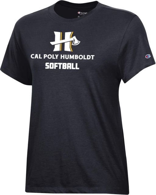 Humboldt Champion Womens Core Short Sleeve Tee Cal Poly Humboldt Softball - ONLINE ONLY