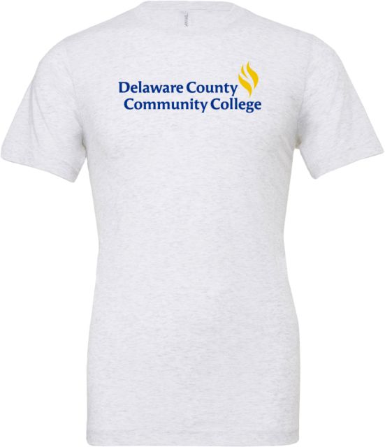 Delaware CC Bella + Canvas Jersey Cotton T Shirt Delaware County Community College Primary Mark - ONLINE ONLY