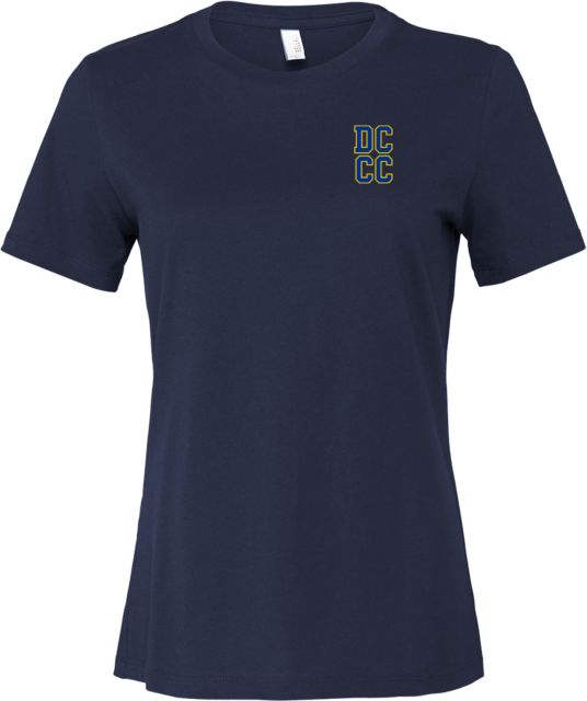 Delaware CC Bella + Canvas Womens Relaxed Cotton T Shirt DCCC Stacked - ONLINE ONLY