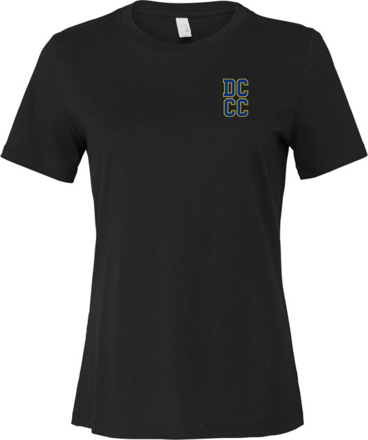 Delaware CC Bella + Canvas Womens Relaxed Cotton T Shirt DCCC Stacked - ONLINE ONLY