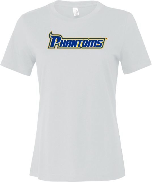 Delaware CC Bella + Canvas Womens Relaxed Cotton T Shirt Phantoms Wordmark - ONLINE ONLY
