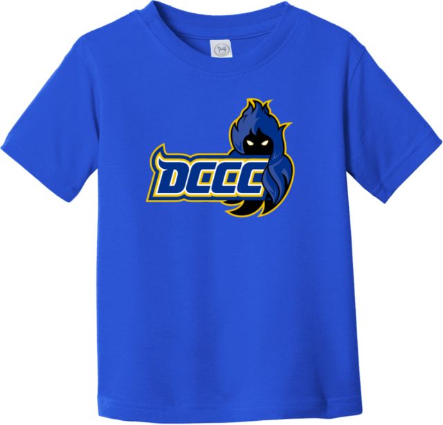 Delaware CC Toddler T Shirt DCCC Wordmark with Mascot - ONLINE ONLY