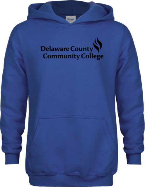 Delaware CC Youth Fleece Hoodie Delaware County Community College Primary Mark - ONLINE ONLY,,