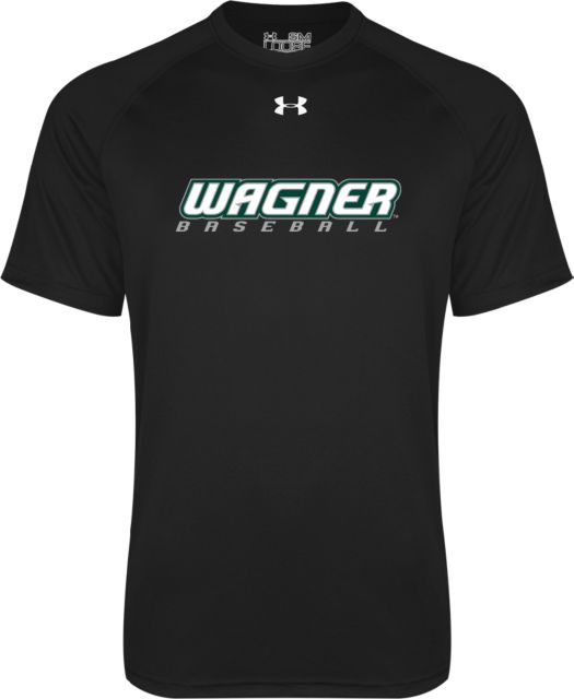 Men's Under Armour Green Wagner College Seahawks Performance Long Sleeve  T-Shirt