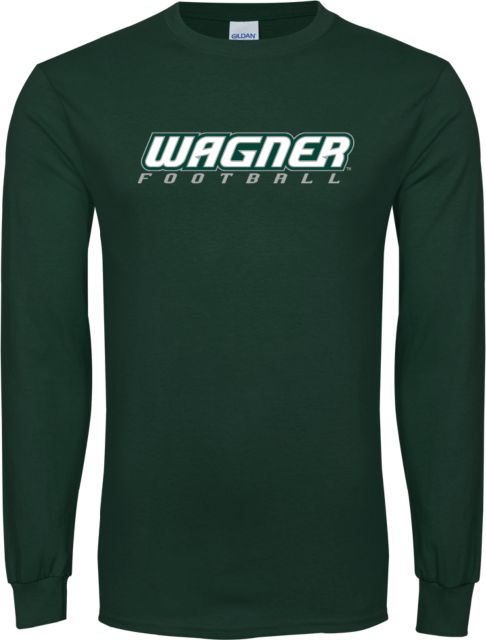 Men's Under Armour Green Wagner College Seahawks Performance Long Sleeve  T-Shirt