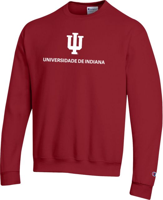 Indiana Champion Fleece Crew Indiana University Portuguese Brazil - ONLINE ONLY