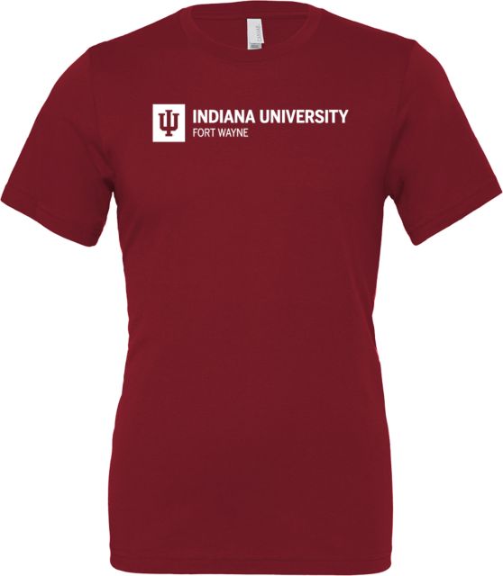 Indiana Bella + Canvas Jersey Cotton T Shirt Indiana University Fort Wayne Horizontal - ONLINE ONLY