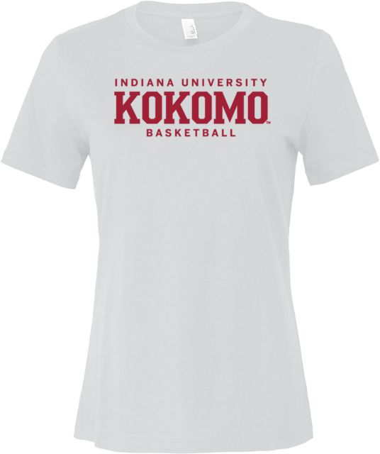 Indiana Bella + Canvas Womens Relaxed Cotton T Shirt Indiana University Kokomo Basketball - ONLINE ONLY