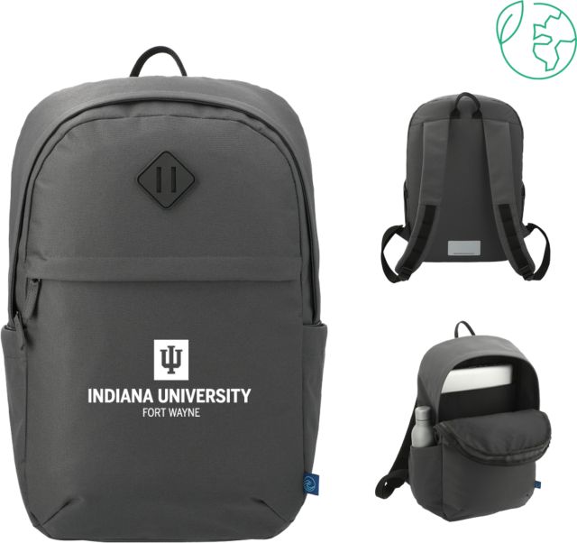 Indiana Repreve Ocean Commuter Computer Backpack Indiana University Fort Wayne Stacked - ONLINE ONLY