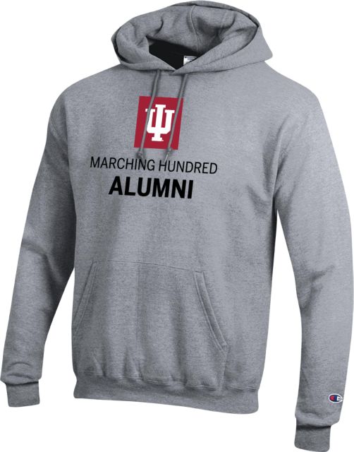 Indiana Champion Fleece Hoodie Indiana Hoosiers  Marching Hundred Alumni Stacked