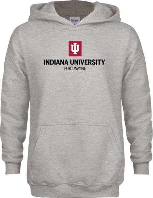 Indiana Youth Fleece Hood Indiana University Fort Wayne Stacked - ONLINE ONLY