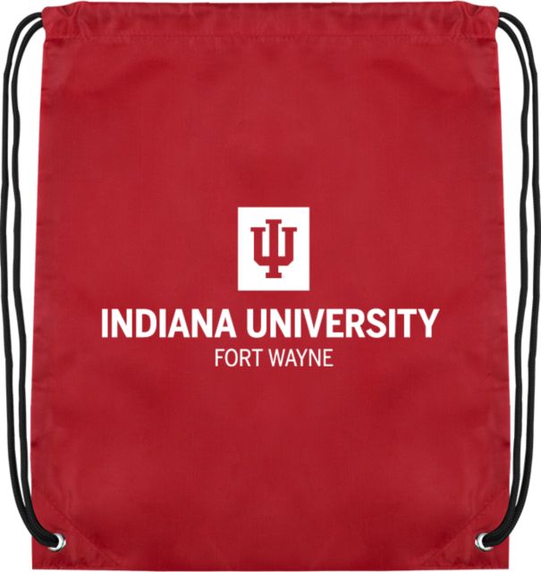 Indiana Drawstring Backpack Indiana University Fort Wayne Stacked - ONLINE ONLY