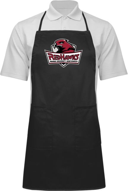 Indiana Full Length Apron Indiana University Northwest Primary Mark - ONLINE ONLY