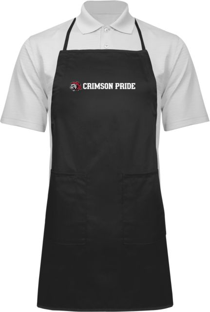 Indiana Full Length Apron Crimson Pride with Mascot Flat - ONLINE ONLY