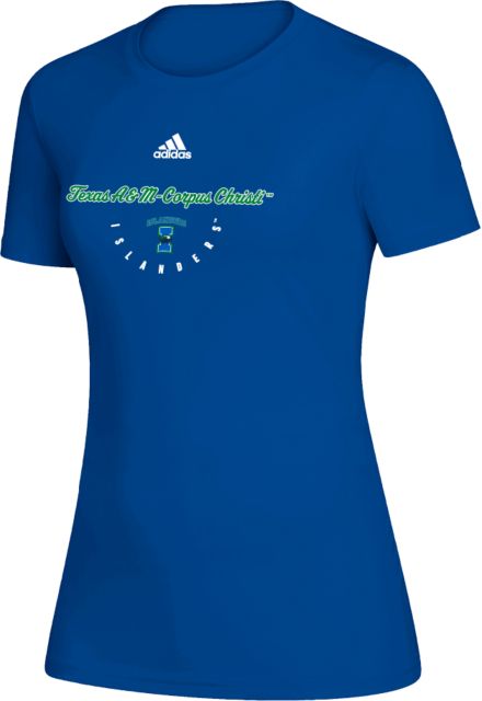 Texas A&M Corpus Christi Adidas Womens Creator Performance Tee Adidas Script Design TAMU-CC