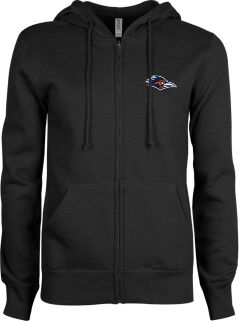 UTSA ENZA Ladies Fleece Full Zip Hoodie UTSA Roadrunner Head - ONLINE ONLY