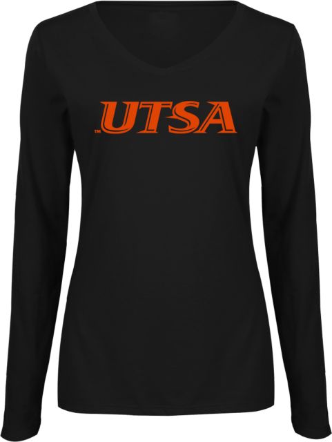 UTSA Ladies Long Sleeve V Neck Tee UTSA - ONLINE ONLY