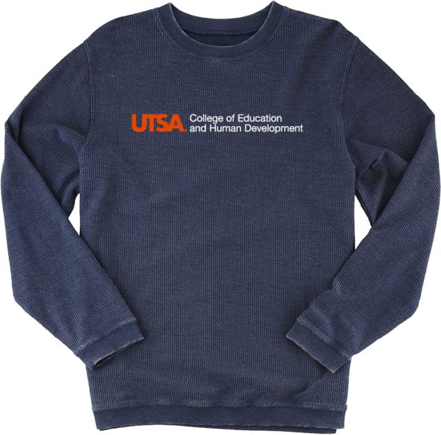 UTSA Boxercraft Womens Corded Crew UTSA College of Education and Human Development - ONLINE ONLY