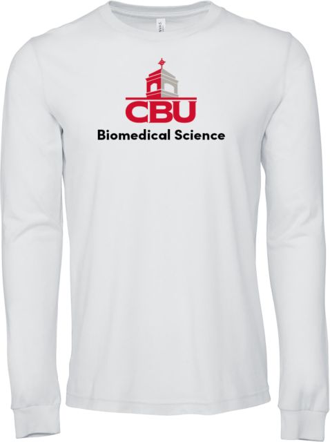 Christian Brothers Bella + Canvas Jersey Cotton Long Sleeve T Shirt CBU Biomedical Science - ONLINE ONLY