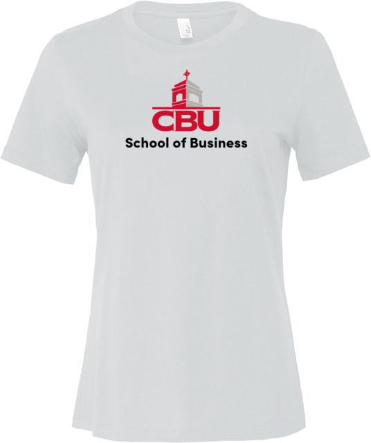 Christian Brothers Bella + Canvas Womens Relaxed Cotton T Shirt CBU School of Business - ONLINE ONLY