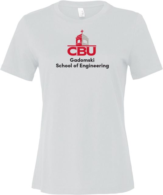 Christian Brothers Bella + Canvas Womens Relaxed Cotton T Shirt CBU School of Engineering - ONLINE ONLY