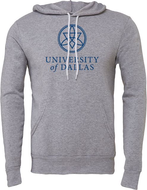 Univ of Dallas Bella + Canvas Fleece Hood University of Dallas with Stacked - ONLINE ONLY